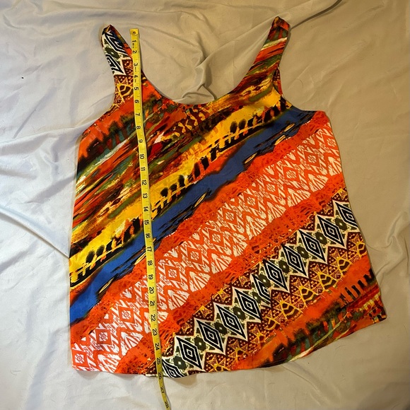 Allen B. By Allen Schwartz print tank top size large - Picture 4 of 6